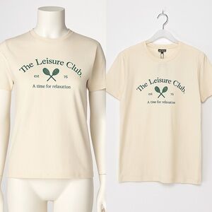 Cream The Leisure Club Printed T-Shirt